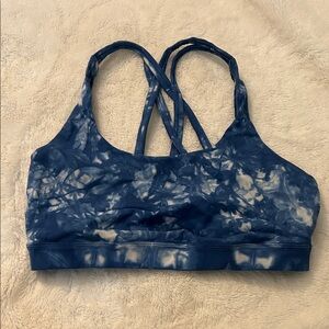 Lululemon Athletica Blue Tie-Dye Sports Bra